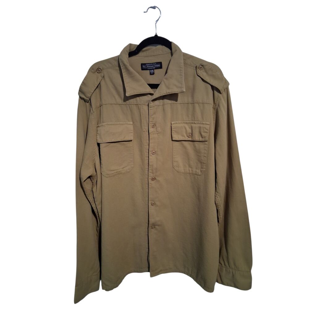 Vintage The J. Peterman Company Mens Size XXL Field Farm Workwear Grunge Shirt‎